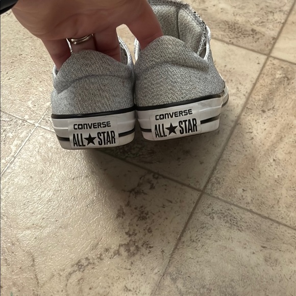 Converse Gray and White Chuck Taylor Sneakers - Picture 5 of 15